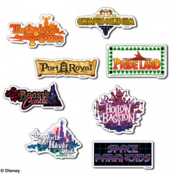 Stickers Mondes Set Kingdom Hearts II