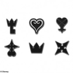Rubber Magnets Monogram Set Kingdom Hearts