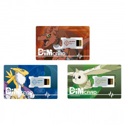 Dim Cards Set EX2 Guilmon Terriermon Renamon Digimon
