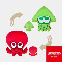 Reversible Cushions SQUID or OCTO Splatoon Nintendo