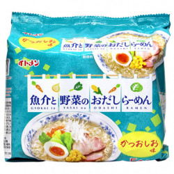 Instant Noodles Shio Ramen Bouillon Légumes Fruits De Mer Pack Itomen