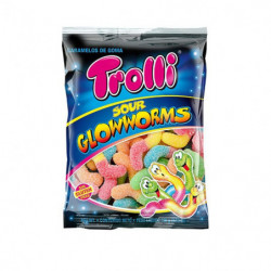 Bonbons Gélifiés Sour Glow Worms Trolli