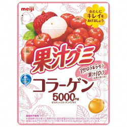 Bonbons Gélifiés Acérola Litchi Collagen 5000 Kajugumi Meiji