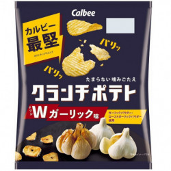 Potato Chips Double Garlic Flavour Crunch Potato Calbee