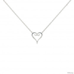 Necklace Heart Silver Kingdom Hearts U Treasure