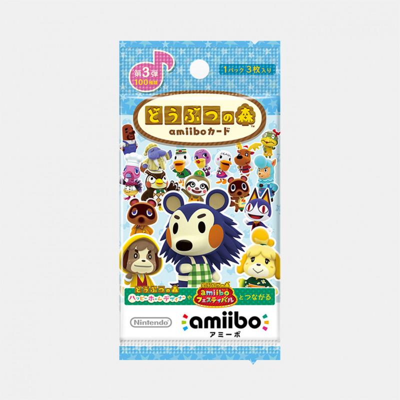 Carte amiibo Booster Série 3 Animal Crossing - Meccha Japan