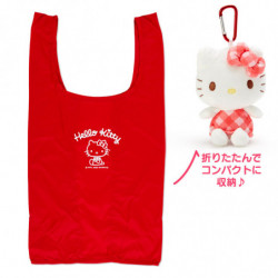 Eco Bag With Plush Pouch Hello Kitty
