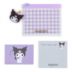 Plastic Pouch With Memo Kuromi