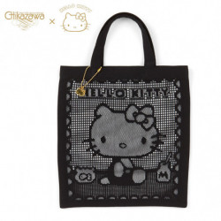 Eco Bag Black Hello Kitty Sanrio x Chikazawa Lace