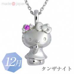 Necklace Hello Kitty December Tanzanite Sanrio Birthstone