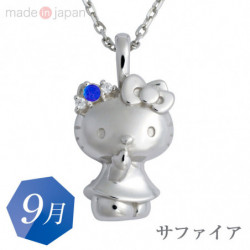 Necklace Hello Kitty September Sapphire Sanrio Birthstone
