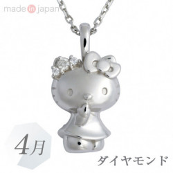 Collier Hello Kitty Diamant Avril Sanrio Birthstone