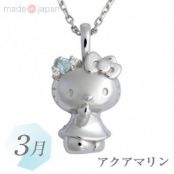 Necklace Hello Kitty March Beryl Sanrio Birthstone