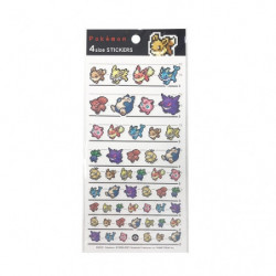 Autocollants Set Évoli 4 Tailles Pokémon Pixel Art