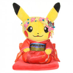 Plush Pikachu Maiko Han Sitting