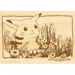 Wooden Jigsaw Puzzle Pikachu And Flowers