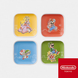 Melamine Mini Plate Set Super Mario Family Life