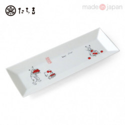 Assiette Longue Rectangulaire Pomme Hello Kitty Sanrio x Tachikichi