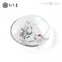 Petite Assiette En Verre Arc Hello Kitty Sanrio x Tachikichi