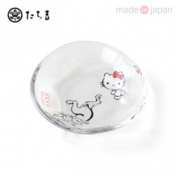 Small Glass Plate Sumo Hello Kitty Sanrio x Tachikichi