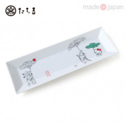 Assiette Longue Rectangulaire Parapluie Lotus Hello Kitty Sanrio x Tachikichi
