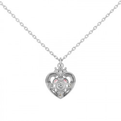 Necklace Cosmic Heart White Gold K18 Sailor Moon x U Treasure
