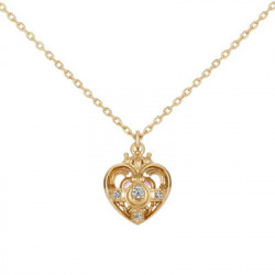 Collier Cosmic Heart Argent Plaqué Or Jaune Sailor Moon x U Treasure