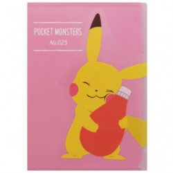 Pochettes Transparentes Avec Rabat Die Cut Pikachu Rose Pokémon