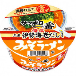 Cup Noodles Sapporo Ichiban Bouillon Crevettes Miso Ramen Donburi Sanyo Foods Édition Limitée