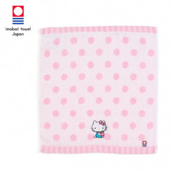 Imabari Hands Towel Dots Pattern Hello Kitty
