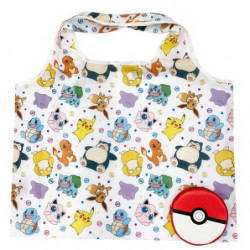 Shopping Bag With Pouch Full Pattern White Ver. Pokémon
