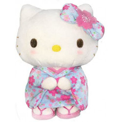 Peluche Sakura Kimono M Bleu Clair Ver. Hello Kitty