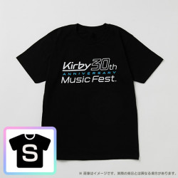 T-Shirt Black S Kirby 30th Anniversary Music Fest
