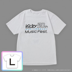 T-Shirt White L Kirby 30th Anniversary Music Fest