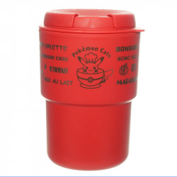 Mug Plastique Rouge Logo RIVERS Pokémon Café