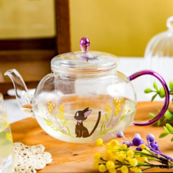 Glass Tea Pot Kiki's Delivery Service Flower Bouquet Series