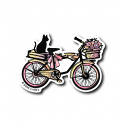 Sticker 春のサイクリング(ピンク)