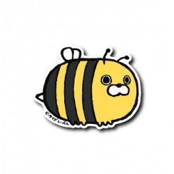 Sticker Cat-style Creature Hachi B-SIDE LABEL