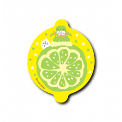 Sticker フルーツドレス少女レモン(黄フチ)