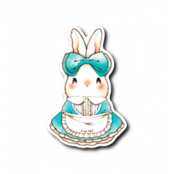 Sticker Alice Green Ver. White Rabbit B-SIDE LABEL