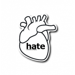 Sticker Hate B-SIDE LABEL