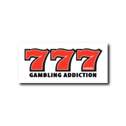 Sticker Gambling Addiction B-SIDE LABEL