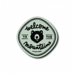 Autocollant Welcome Mountain 1 B-SIDE LABEL