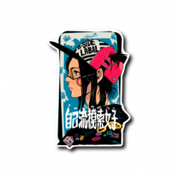 Sticker Mosaku Joshi B-SIDE LABEL