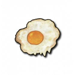 Sticker Fried Egg B-SIDE LABEL