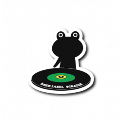 Sticker Frog DJ B-SIDE LABEL