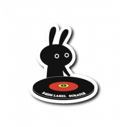 Sticker Rabbit DJ B-SIDE LABEL