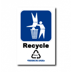 Autocollant Recycle B-SIDE LABEL