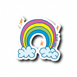Sticker True Rainbow B-SIDE LABEL