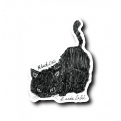 Sticker Black Cat B-SIDE LABEL